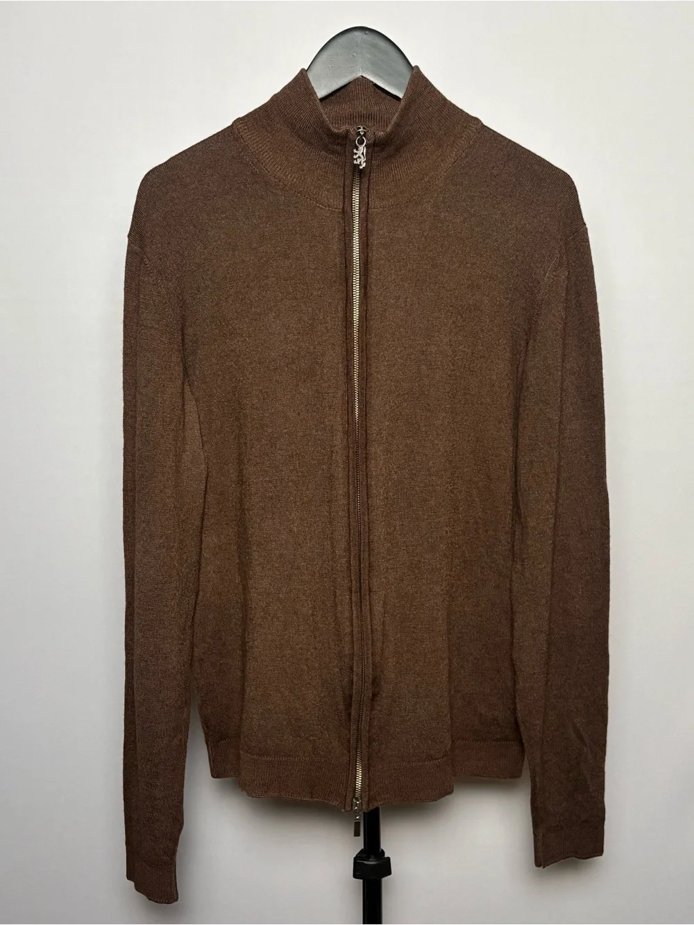 Pringle of Scotland Men's Fine Knit Zip-Up Sweater (missing tags)